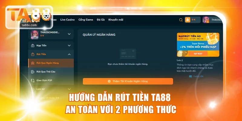 Rút tiền TA88
