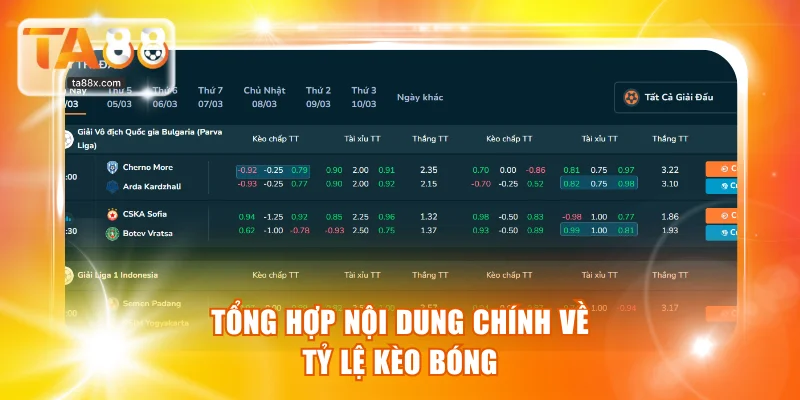 Thông tin quan trọng cần biết về tỷ lệ kèo bóng đá